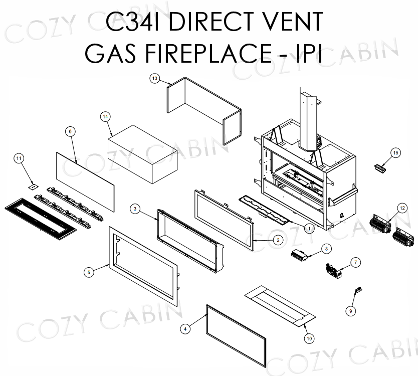 C34I DIRECT VENT GAS FIREPLACE - IPI (May 1, 2021 - >) #C-16240